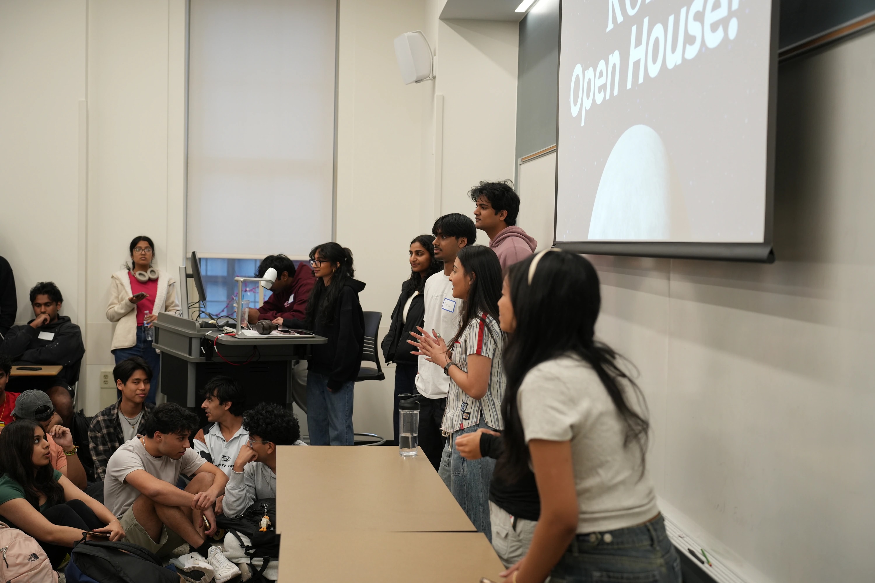 KTP members introducing the Purdue colony during open house